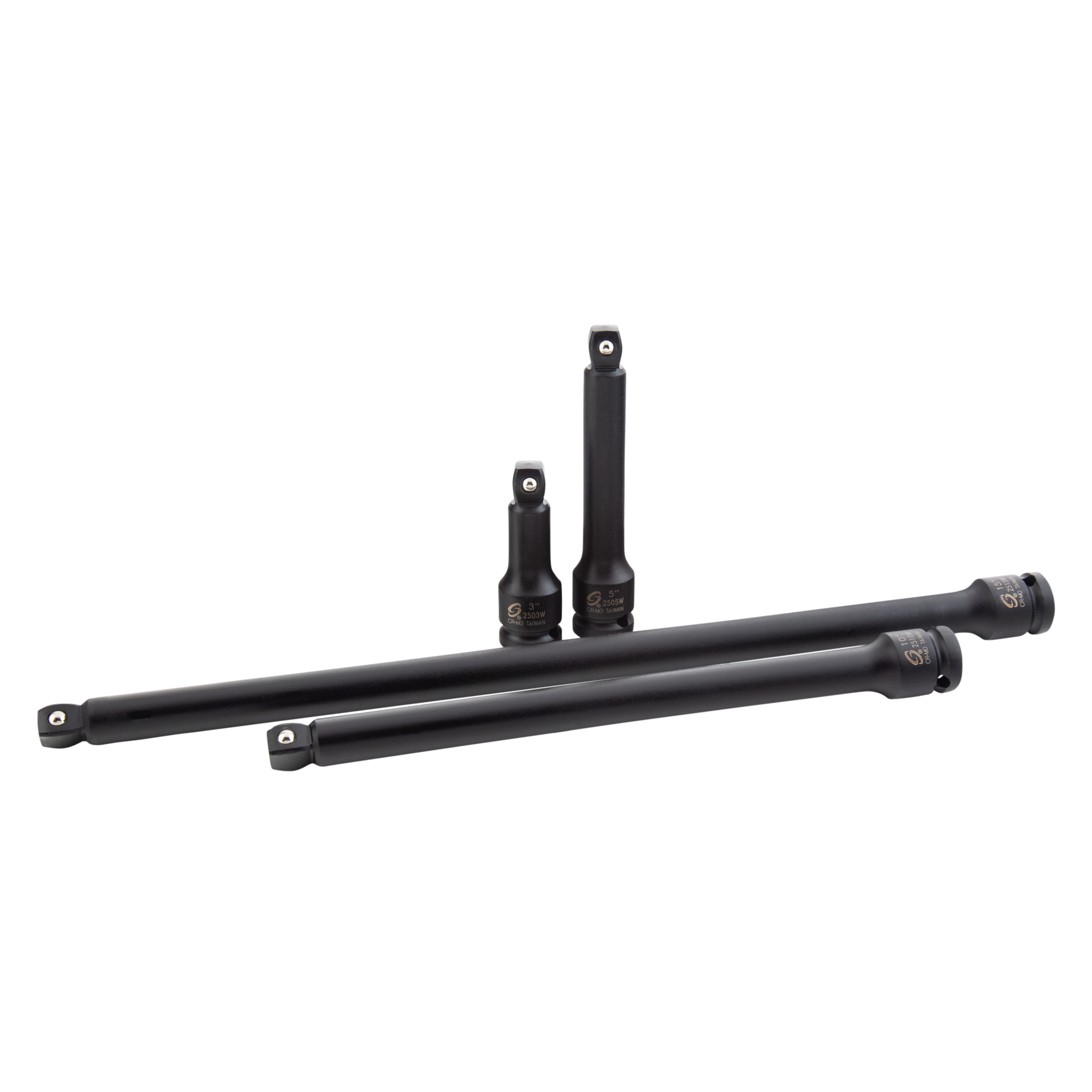 Sunex Tools 1/2in. Drive Wobble Impact Extension Set — 4-Piece, Model# 2504
